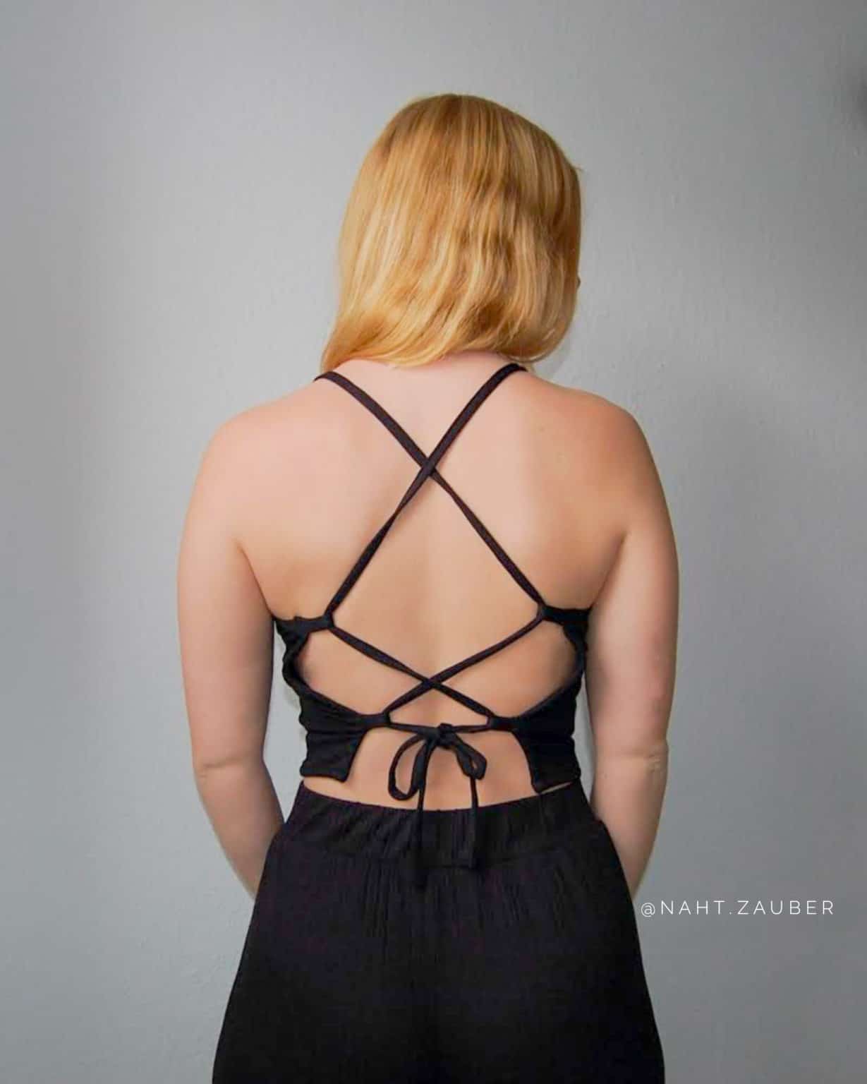 Open Back Crop Top